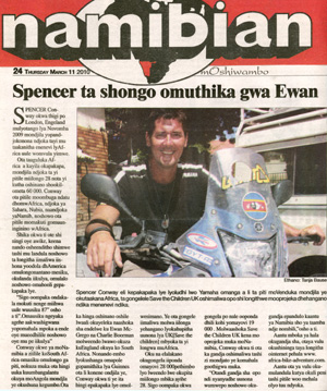 Click here to see the full Hungarian article at The Namibian